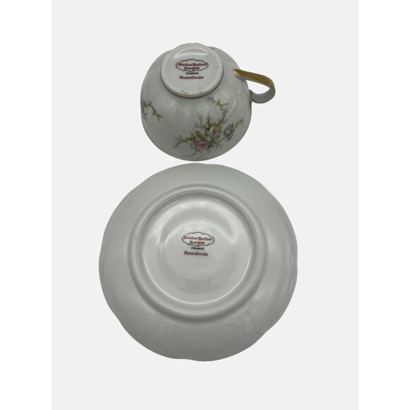 Theodore Haviland New York Rosalinde Cup & Saucer Made in France Floral - Picture 3 of 7